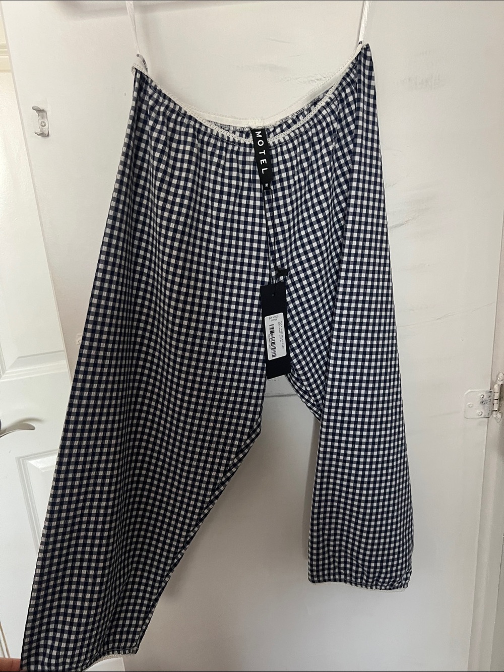 Motel Rocks Black & White Gingham Men's Pants